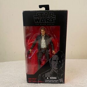 Star Wars Han Solo Action Figure - Black Jacket NWT